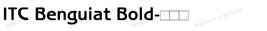ITC Benguiat Bold字体转换